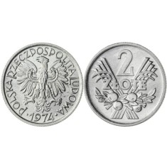 Polonia 1974 - 2 zloty, circulata