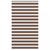 Jaluzea tip zebra maro lățime țesătură 125,9 cm poliester