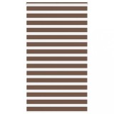 vidaXL Jaluzea tip zebra maro lățime țesătură 120,9 cm poliester