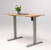 Birou reglaj electric LiftUp inaltime reglabila, controler sus/jos, 1 motor, cadru gri, blat stejar 160x80 cm, nou