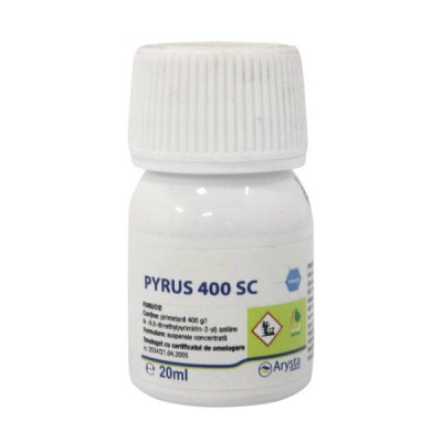 Pyrus 400SC 20 ml, fungicid de contact, Arysta LifeScience, Putregai Cenusiu (vita de vie, tomate, floarea soarelui), Rapan (par) foto