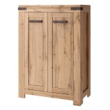 Cumpara ieftin Comoda DTD stejar wotan Moratiz 80x40,1x112 cm