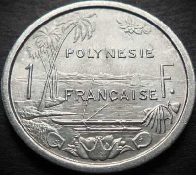 Moneda exotica 1 FRANC - POLYNESIE / POLINEZIA FRANCEZA, anul 1975 * Cod 3366 foto