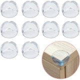 Cumpara ieftin Set 10 bucati protectie colturi, universale, pentru siguranta copiilor, din silicon, rotunde, pentru mese, paturi, dulapuri, transparent