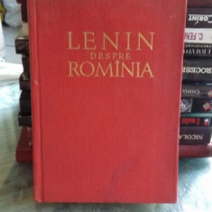 TEXTE DIN LUCRARILE LUI V.I. LENIN CU PRIVIRE LA ROMANIA