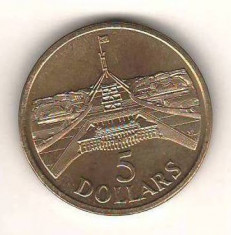 SV * AUSTRALIA FIVE DOLLARS / 5 DOLARI 1988 * PARLAMENTUL AUNC+ foto
