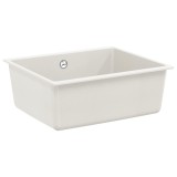 vidaXL Chiuvetă Alb 530 x 460 mm 80% Quartz și 20% Rășină 42028427