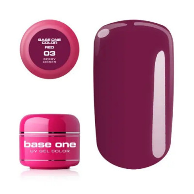 Gel Silcare Base One Color RED - Berry Kisses 03, 5g foto