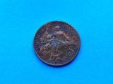 5 Centimes 1917 Franta-starea care se vede