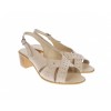 Sandale Dama Piele Naturala Bej Toc 5cm MVS S25BEJBOX | Sandale de Vara Elegante, Lucrate Manual, Calapod Romanesc