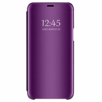 Husa Samsung, Galaxy S8 Plus, Clear View Flip Mirror Stand, Mov foto