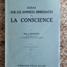 ESSAI SUR LES DONNEES IMMEDIATES DE LA CONSCIENCE -Henri Bergson ,1930