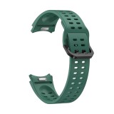 Cumpara ieftin Curea marca THD, compatibila Galaxy Watch6/Classic, Galaxy Watch5/Pro, modelul sport cu orificii, culoarea verde