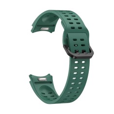 Curea marca THD, compatibila Galaxy Watch6/Classic, Galaxy Watch5/Pro, modelul sport cu orificii, culoarea verde