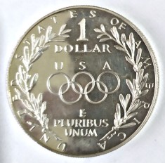 SUA 1 DOLLAR DOLAR 1988 S ARGINT AUNC UNC OLIMPIADA STATELE UNITE ALE AMERICII