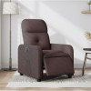 VidaXL Fotoliu rabatabil electric, maro &icirc;nchis, material textil 3206782