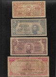 Set Uruguay 1 + 5 + 10 + 100 pesos 1939, America Centrala si de Sud