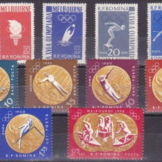 1961 - Jocurile Olimpice, medalii, serie neuzata