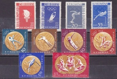 1961 - Jocurile Olimpice, medalii, serie neuzata foto