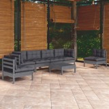 Set mobilier gradina cu perne, 7 piese, lemn masiv de pin GartenMobel Dekor, vidaXL