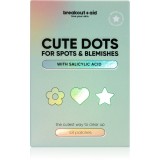 breakout + aid Cute Dots For Spots and Blemishes tratament topic pentru acnee cu acid salicilic 48 buc