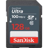Card Memorie SDXC SanDisk Ultra, 128Gb, Clasa 10 SDSDUNR-128G-GN3IN