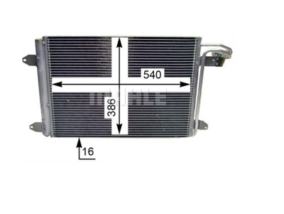 Condensator climatizare AC Behr/Mahle, AUDI A3, TT, Seat ALTEA, LEON, 2005-; TOLEDO, 2004-2009, Skoda OCTAVIA, 2004-2013; SUPERB, 2008-; YETI, VW CAD foto