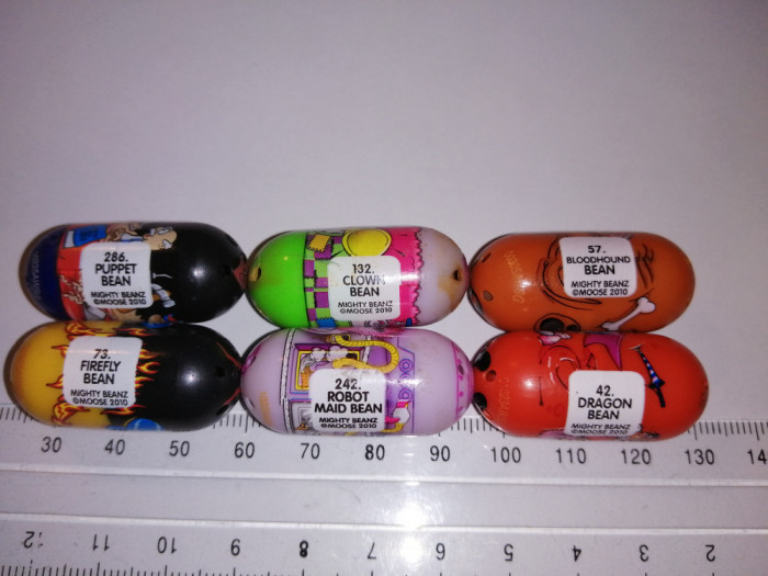 bnk jc Mighty Beanz Moose - lot 6 bucati diferite