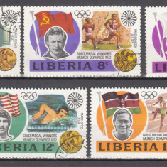 M2 TS6 2 - Timbre foarte vechi - Liberia - Olimpiada 1972