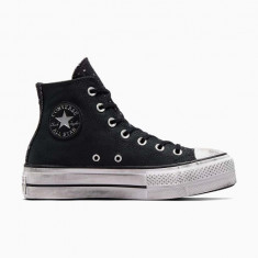 Converse tenisi Chuck Taylor All Star Lift femei, culoarea negru, A06450C