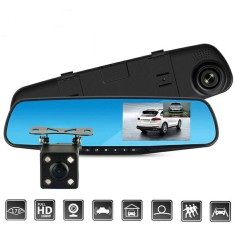 Oglinda retrovizoare 4.5 inch cu camera HD 1080P, DVR auto foto