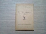 G. PETRASCU - G. Oprescu - Fondul Elena Simu, 1940, 32 p.+ XXVI ilustratii