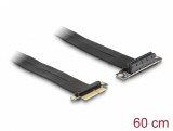 Riser Card PCI Express x4 la x4 90 grade 60cm, Delock 88026