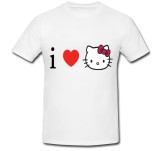 Tricou &quot; I love Hello Kitty &quot;