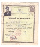 Diploma de absolvire RPR 1959, dulgher