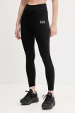 EA7 Emporio Armani leggins de antrenament culoarea negru, neted, AF12625.7W000232