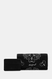 Desigual portofel POKER FACE MARIONA culoarea negru, 25WAYP46