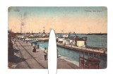 CP Galati - Vedere din port, circulata 1923, animata, stare buna