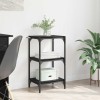 VidaXL Dulap pentru cărți Stejar negru 40 x 33 x 71 cm Lemn compozit