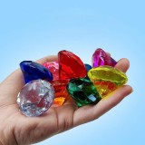 Set 30 diamante colorate pentru proiecte DIY, plastic, 2.5x2 cm, Oem