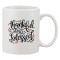Cana alba personalizata &#039;Thankful and blessed&#039;, INOVATIX&reg;. 330ml