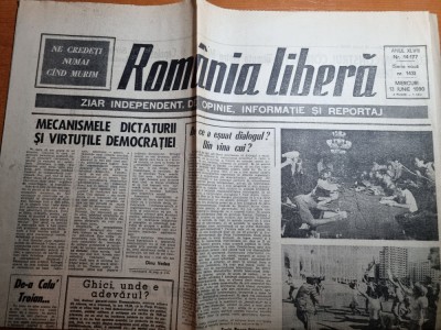 romania libera 13 iunie 1990-inceputul primei mineriade foto