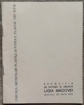 Expozitia de pictura si grafica Ligia Macovei 1961 foto