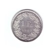 Moneda Elvetia 1 franc 1988, stare foarte buna, curata, Europa, Cupru-Nichel