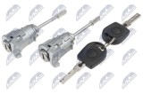 Set incuietoare usa fata Seat Ibiza 2002-; stanga = dreapta, cu doua chei; 6L3837167C; NTY, aftermarket