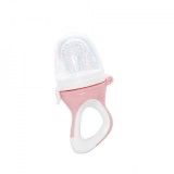 Dispozitiv hranire silicon BabyJem Fruits and Vegetables, Roz - Siguranta pentru diversificare