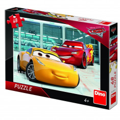 Puzzle Cars 3 Dino Toys, 48 piese, 4 ani+ foto