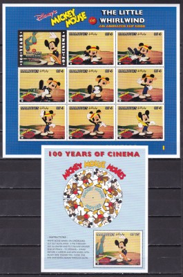 Maldive 1996 Disney MI 2761-2777 2 kleib.+ bl.376 MNH w68 foto