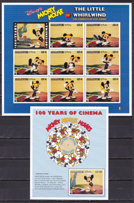 Maldive 1996 Disney MI 2761-2777 2 kleib.+ bl.376 MNH w68