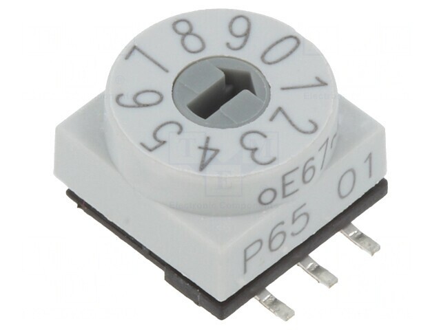 &Icirc;ntrerupător codificare DEC/BCD SMD 10 poziții 80m&Omega;